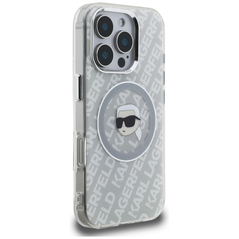 iTok webáruház - Karl Lagerfeld Karl Lagerfeld IML Karl Head Logo MagSafe tok iPhone 16 Pro készülékhez (szürke) 4 Karl Lagerfeld IML Karl Head Logo MagSafe Case for iPhone 16 Pro (szürke)