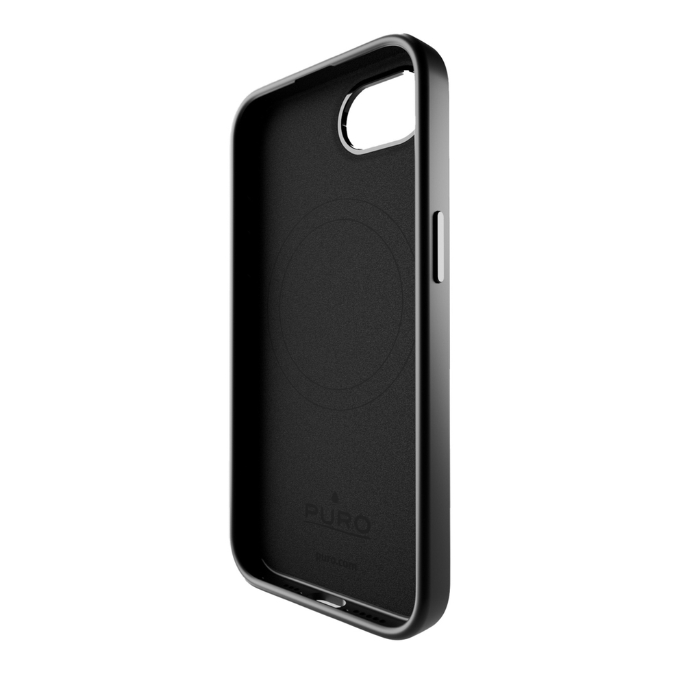 iTok webáruház - Puro Puro Icon Mag Pro MagSafe szilikon tok iPhone 16e/17e készülékhez (fekete) 5 Puro Icon Mag Pro MagSafe Silicone Case for iPhone 16e/17e (fekete)