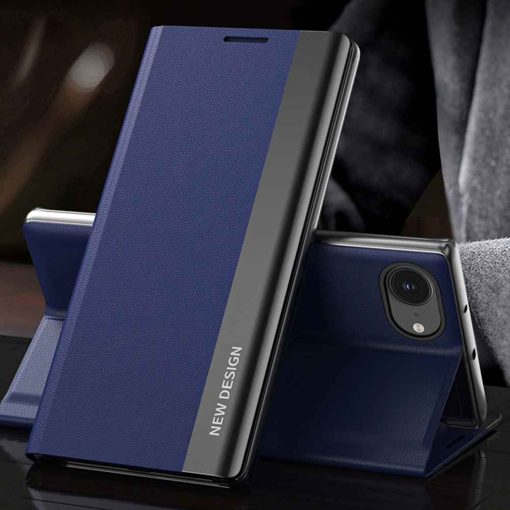 iTok webáruház - Hurtel Sleep Case Pro tok iPhone 16e / 17e készülékhez, állvánnyal (kék) 2 Sleep Case Pro for iPhone 16e / 17e with flap and stand (kék)