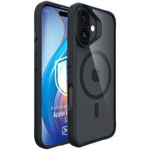 3mk Satin Armor MagCase tok iPhone 17-hez (fekete)