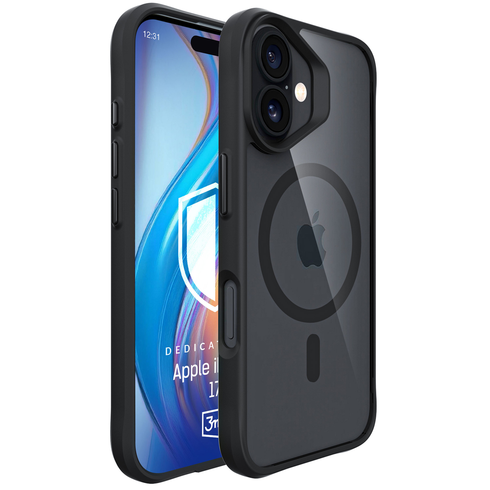 iTok webáruház - 3MK 3mk Satin Armor MagCase tok iPhone 17-hez (fekete) 1 3mk Satin Armor MagCase for iPhone 17 (fekete)
