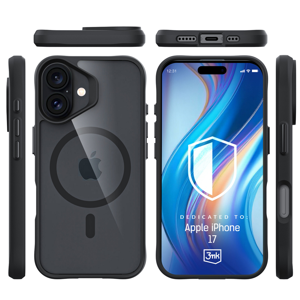 iTok webáruház - 3MK 3mk Satin Armor MagCase tok iPhone 17-hez (fekete) 3 3mk Satin Armor MagCase for iPhone 17 (fekete)
