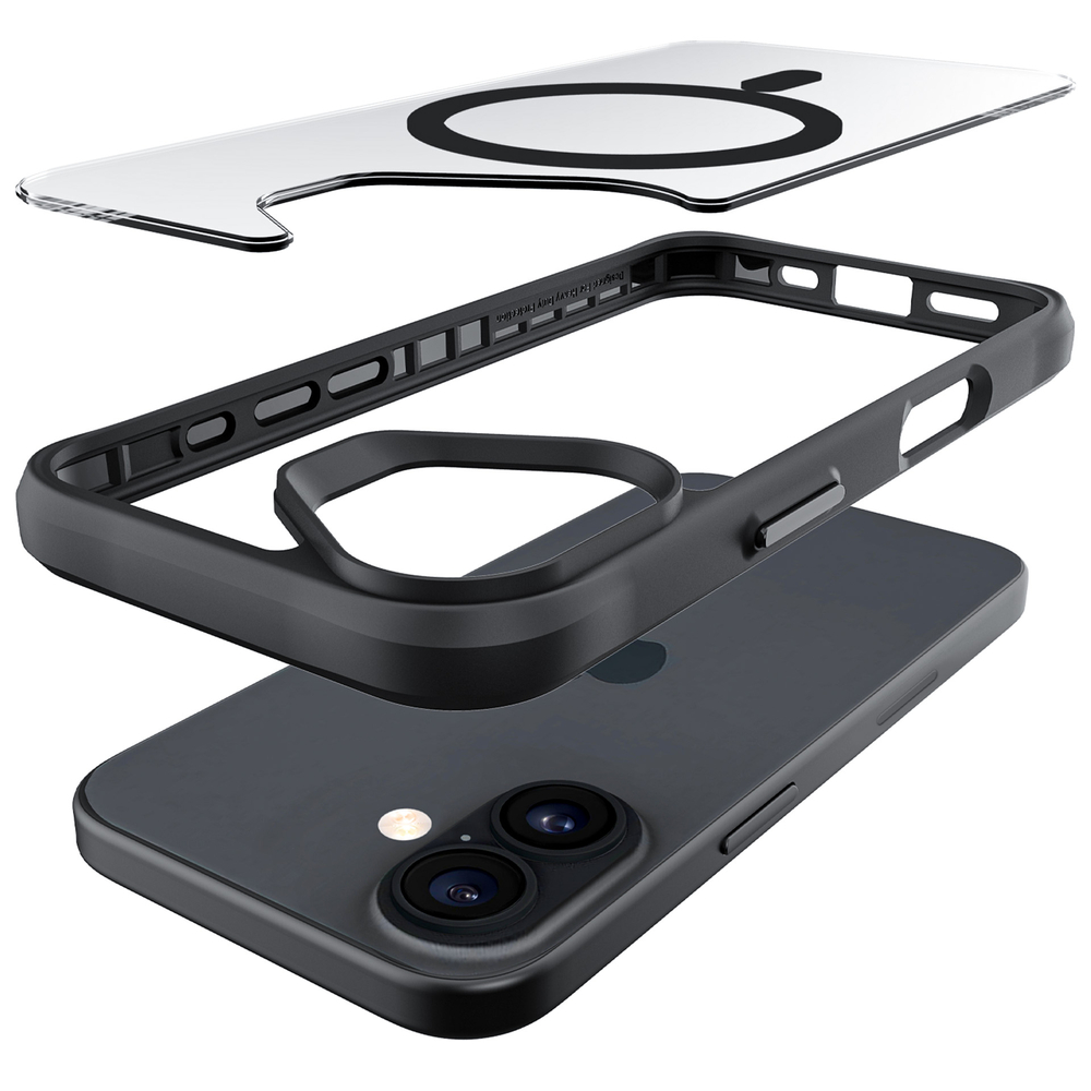 iTok webáruház - 3MK 3mk Satin Armor MagCase tok iPhone 17-hez (fekete) 7 3mk Satin Armor MagCase for iPhone 17 (fekete)