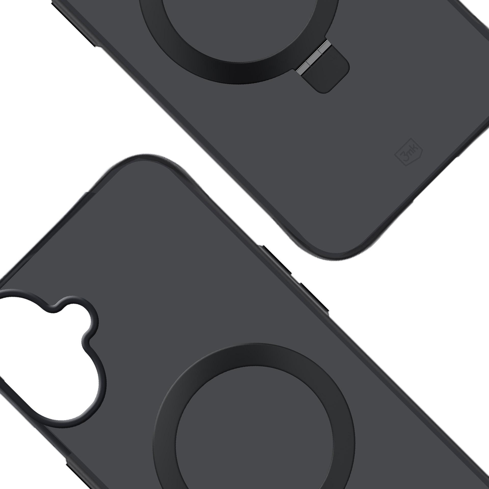 iTok webáruház - 3MK 3mk Smoke MagSafe tok állvánnyal iPhone 17-hez (fekete) 2 3mk Smoke Case Mag&Stand for iPhone 17 (fekete)
