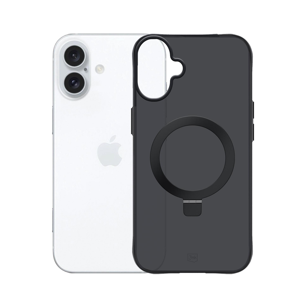 iTok webáruház - 3MK 3mk Smoke MagSafe tok állvánnyal iPhone 17-hez (fekete) 3 3mk Smoke Case Mag&Stand for iPhone 17 (fekete)