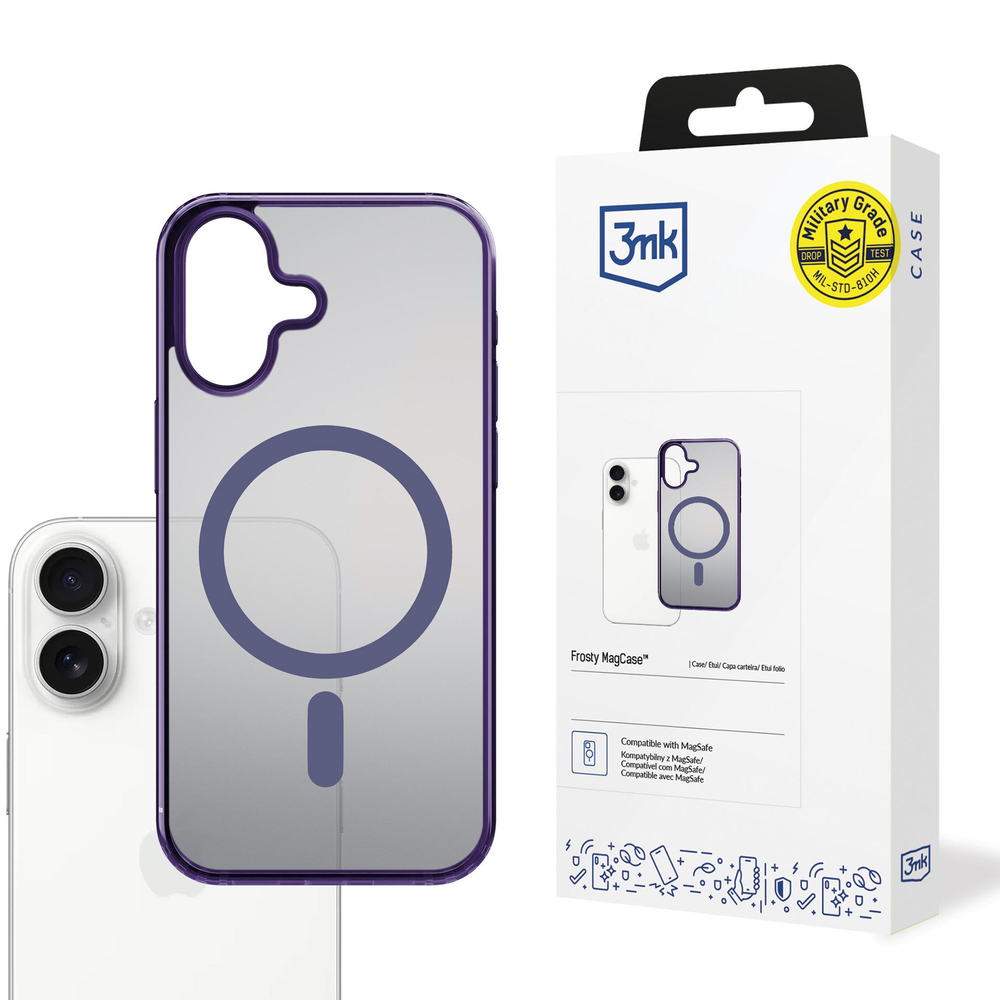 iTok webáruház - 3MK 3mk Frosty MagCase tok iPhone 17 készülékhez (lila) 1 3mk Frosty MagCase for iPhone 17 (lila)