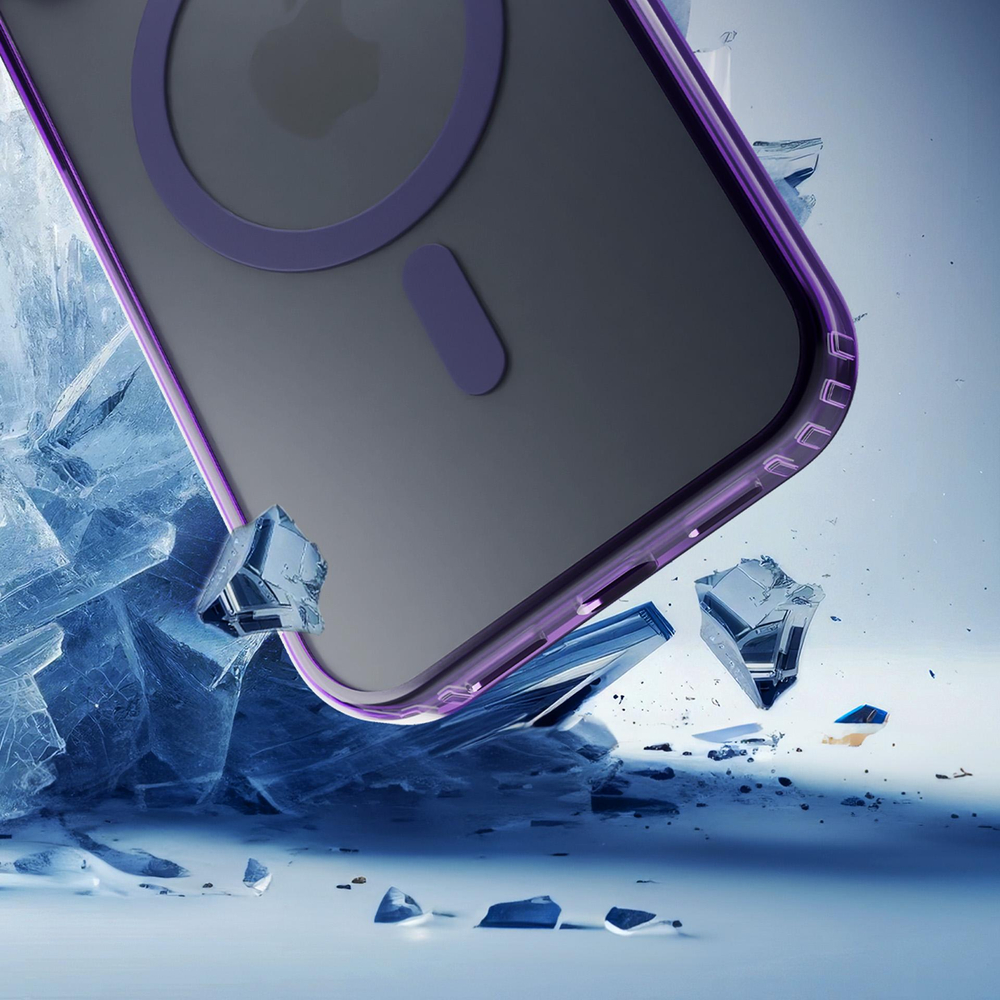 iTok webáruház - 3MK 3mk Frosty MagCase tok iPhone 17 készülékhez (lila) 4 3mk Frosty MagCase for iPhone 17 (lila)