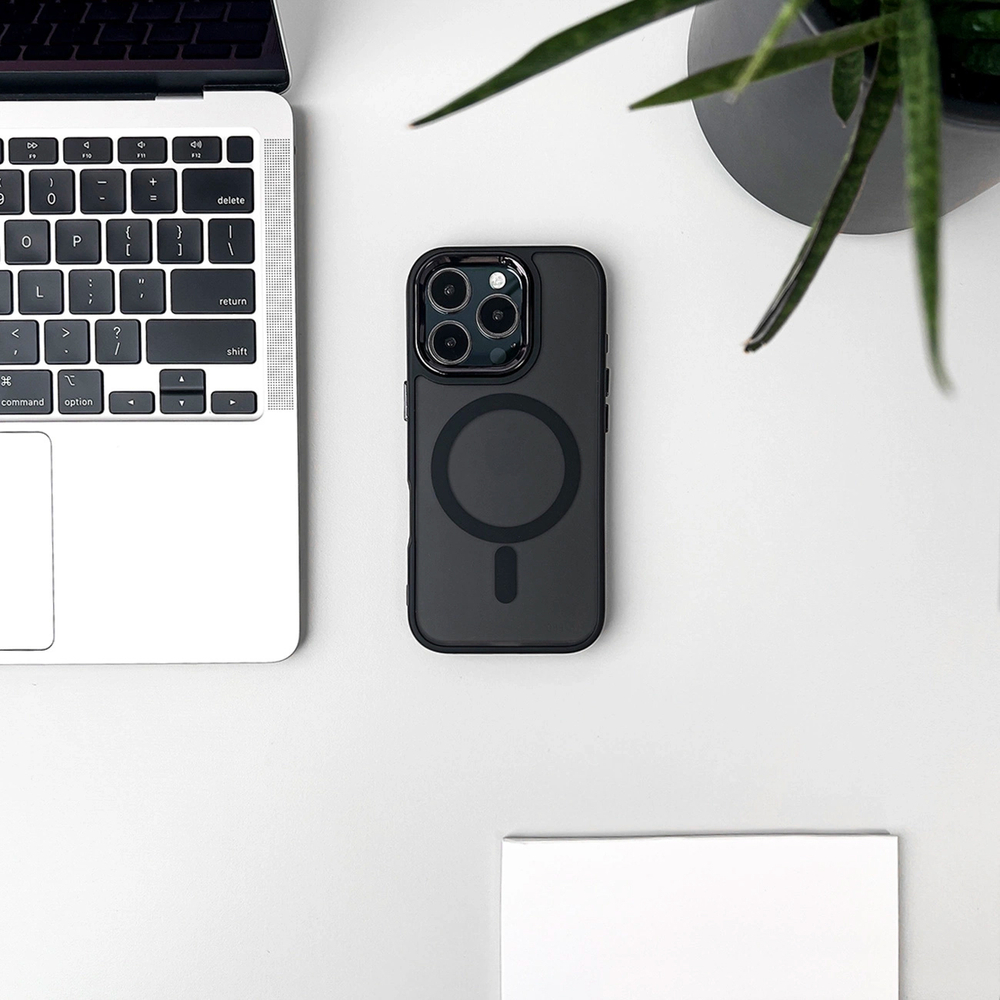 iTok webáruház - Hurtel Glitter Case MagSafe iPhone 17 tok (fekete) 6 Glitter Case MagSafe Compatible for iPhone 17 (fekete)