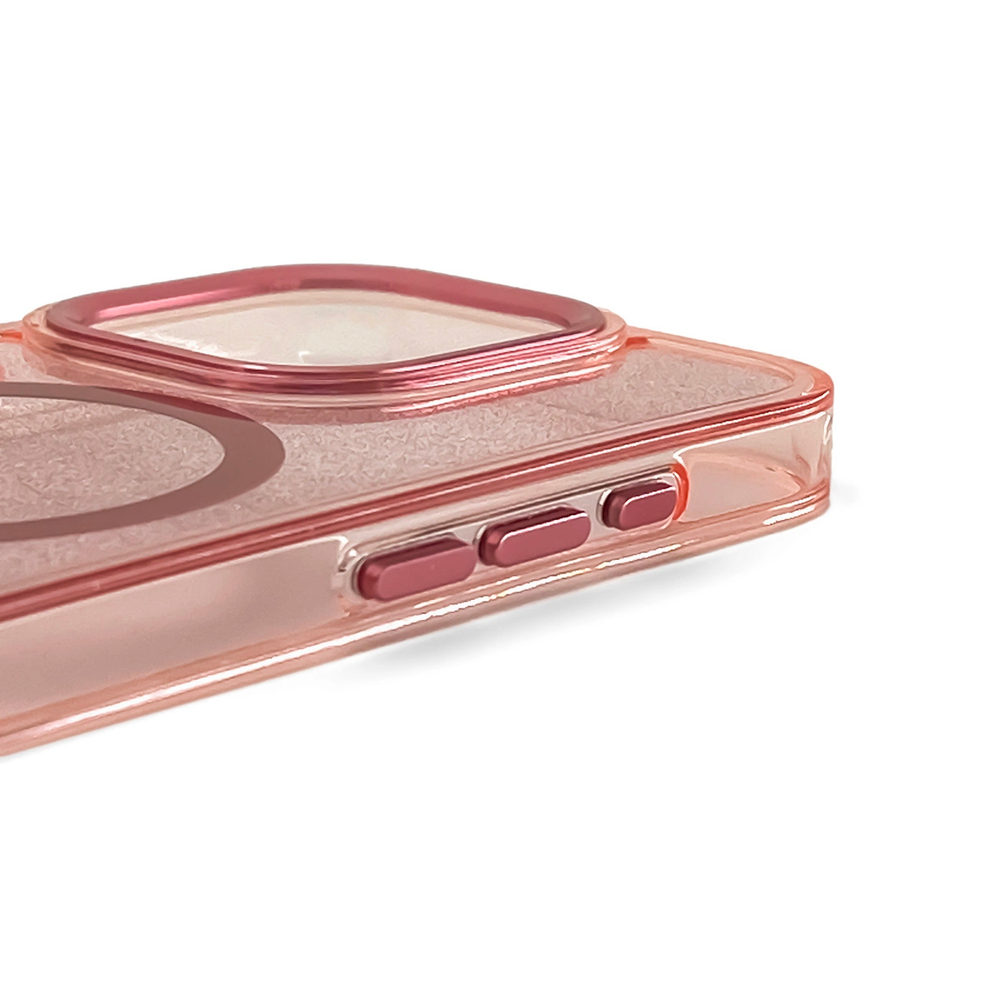 iTok webáruház - Hurtel Glitter Case MagSafe tok iPhone 17 (rózsaszín) 3 Glitter Case MagSafe Compatible for iPhone 17 (rózsaszín)