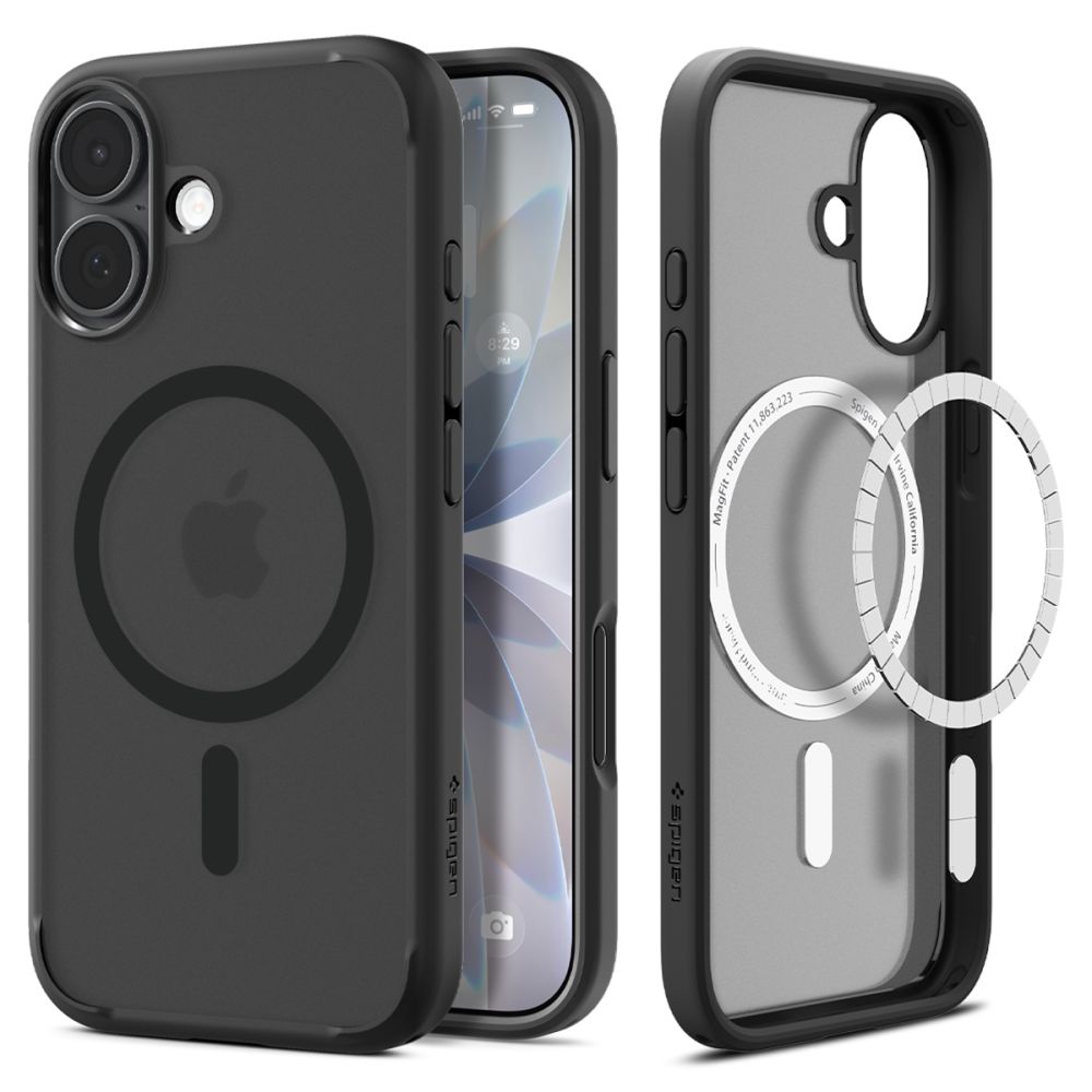iTok webáruház - Spigen Spigen Ultra Hybrid MagSafe tok iPhone 17-hez (fekete) 1 Spigen Ultra Hybrid MagSafe Case for iPhone 17 (fekete)