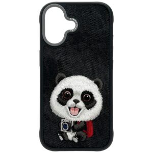Nimmy Big Eyed Pet 2.0 Panda tok iPhone 17 készülékhez (fekete)