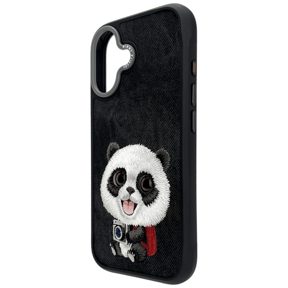 iTok webáruház - Hurtel Nimmy Big Eyed Pet 2.0 Panda tok iPhone 17 készülékhez (fekete) 4 Nimmy Big Eyed Pet 2.0 Panda case for iPhone 17 (fekete)