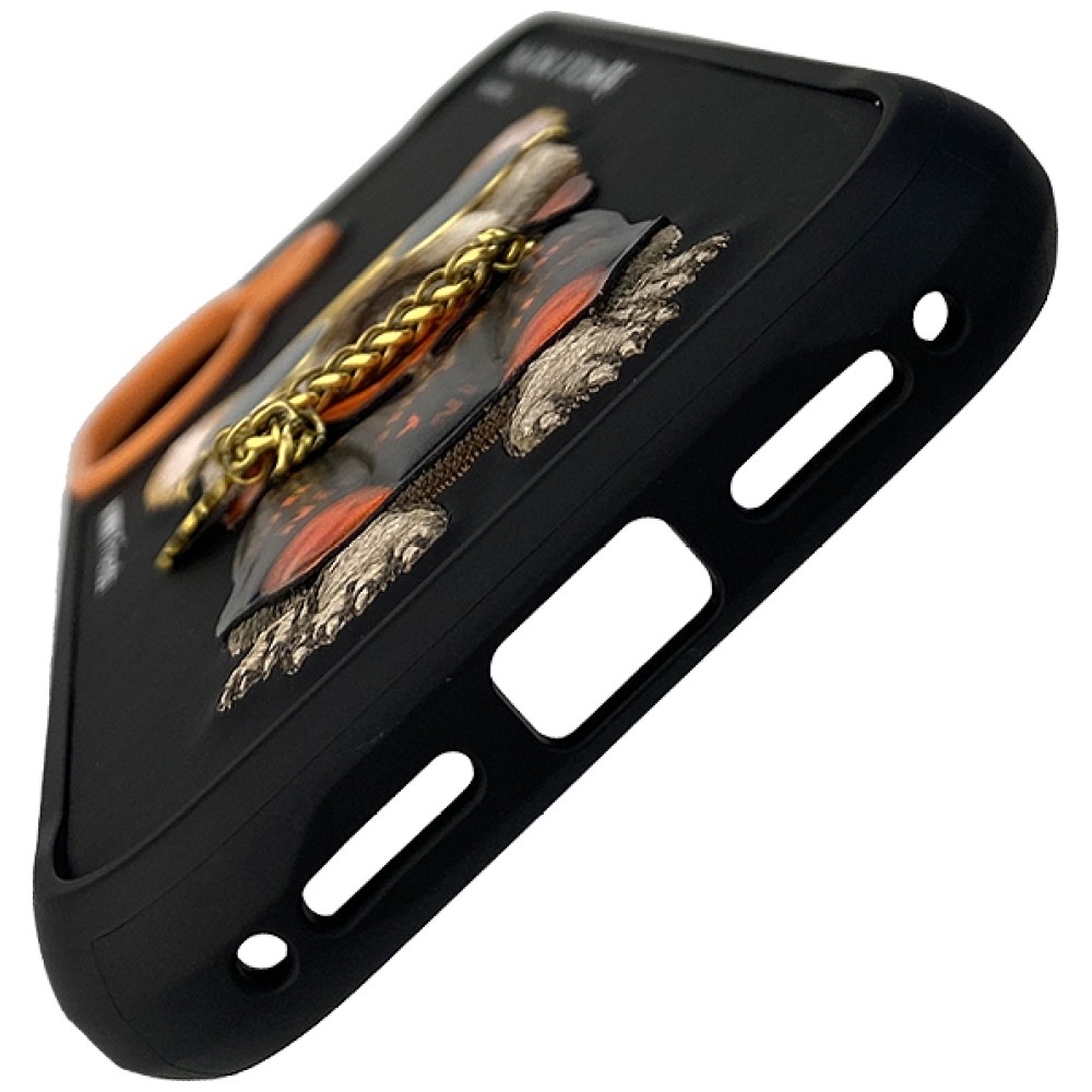 iTok webáruház - Hurtel Nimmy Glasses Cool Dog tok iPhone 17-hez (fekete) 5 Nimmy Glasses Cool Dog iPhone 17 Case (fekete)