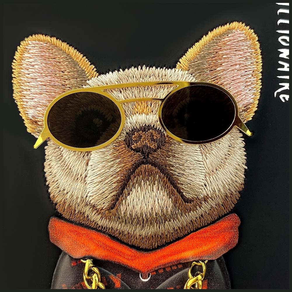 iTok webáruház - Hurtel Nimmy Glasses Cool Dog tok iPhone 17-hez (fekete) 6 Nimmy Glasses Cool Dog iPhone 17 Case (fekete)