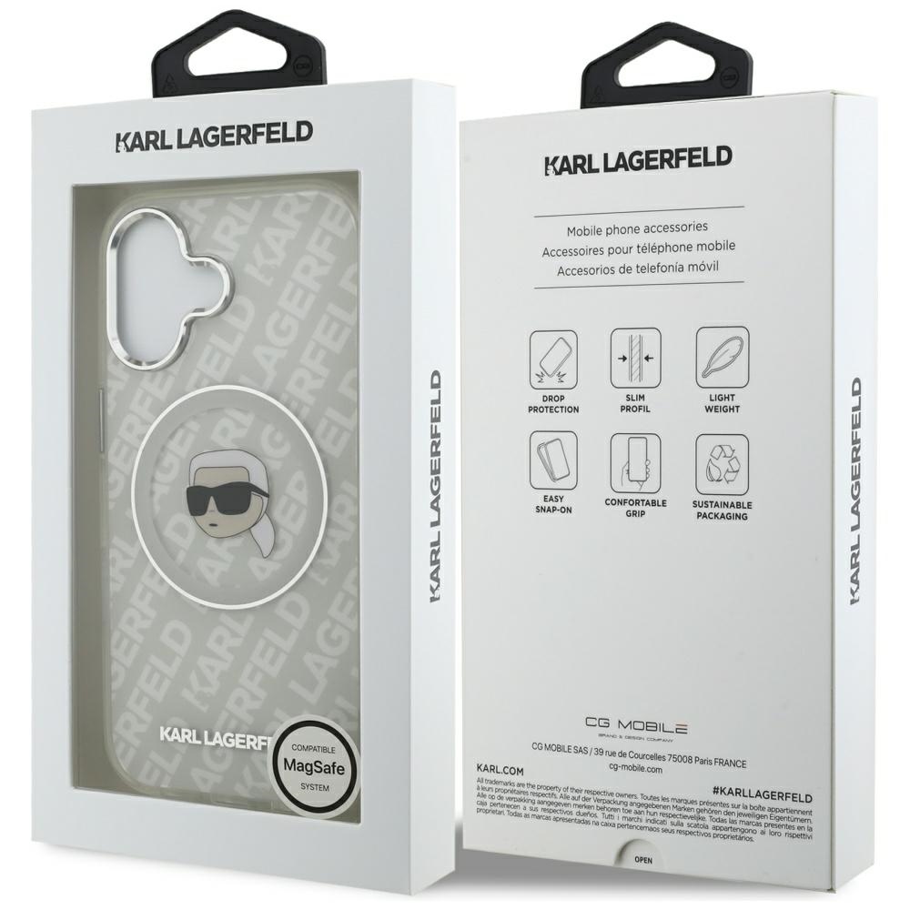 iTok webáruház - Karl Lagerfeld Karl Lagerfeld IML Karl Head Logo MagSafe tok iPhone 17 készülékhez (szürke) 8 Karl Lagerfeld IML Karl Head Logo MagSafe iPhone 17 Case (szürke)