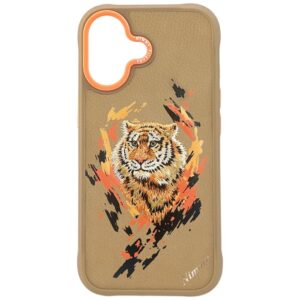 Nimmy Tiger MagSafe tok iPhone 17 készülékhez (világosbarna)