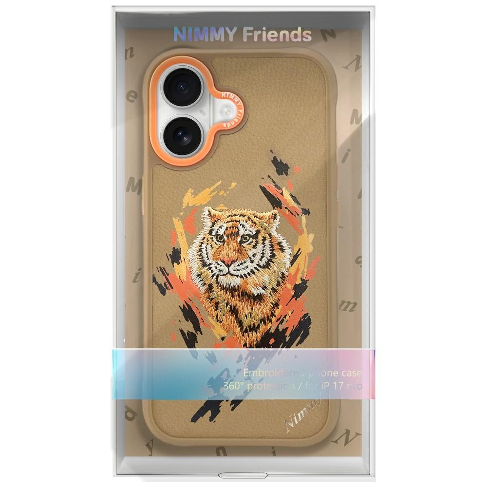 iTok webáruház - Hurtel Nimmy Tiger MagSafe tok iPhone 17 készülékhez (világosbarna) 7 Nimmy Tiger MagSafe case for iPhone 17 (világosbarna)