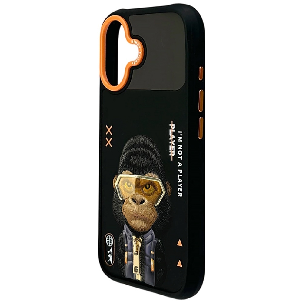 iTok webáruház - Hurtel Nimmy Cool&Cute 2.0 Gorilla tok iPhone 17-hez (fekete) 4 Nimmy Cool&Cute 2.0 Gorilla Case for iPhone 17 (fekete)