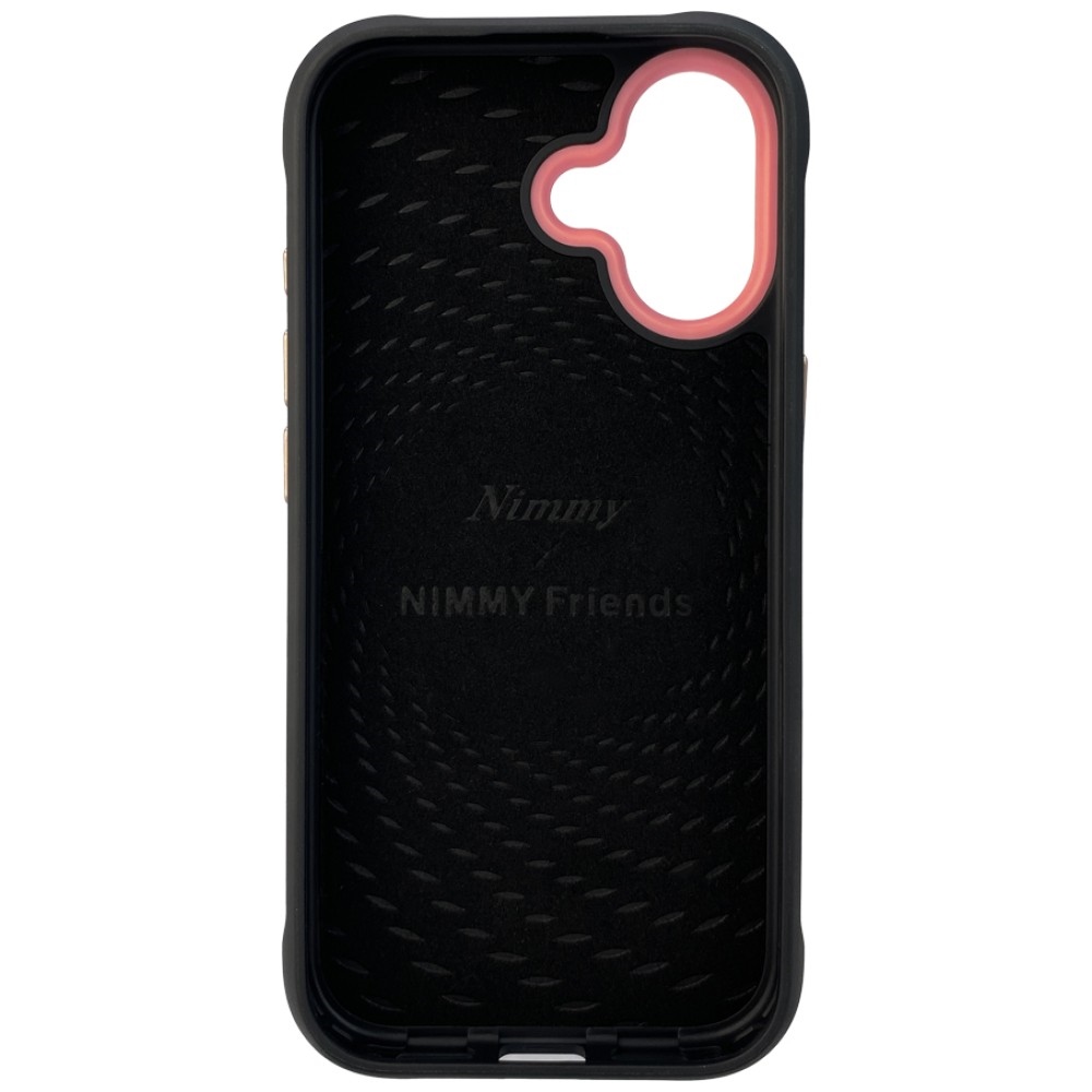 iTok webáruház - Hurtel Nimmy Glasses Cool Cat tok iPhone 17-hez (fekete) 2 Nimmy Glasses Cool Cat case for iPhone 17 (fekete)