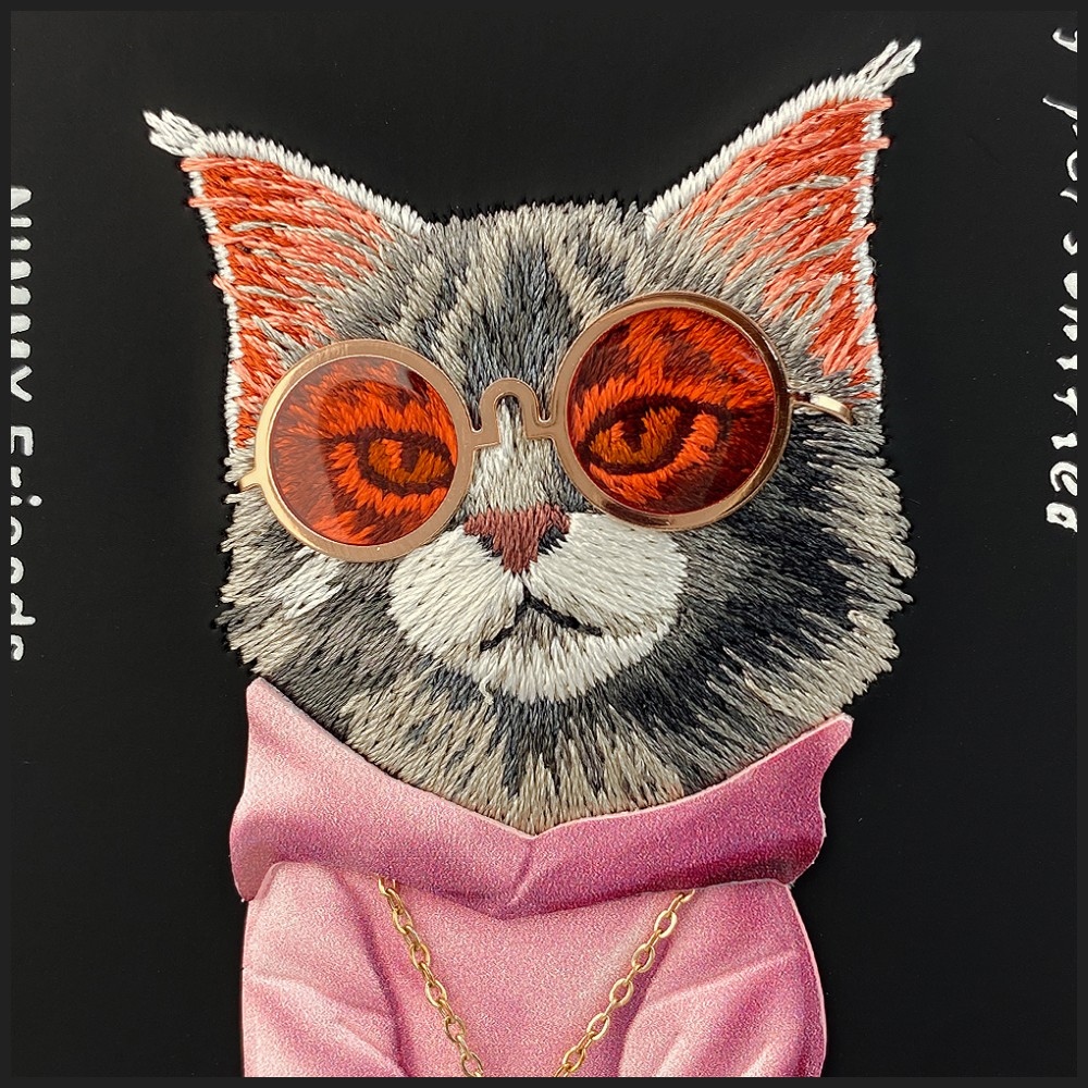 iTok webáruház - Hurtel Nimmy Glasses Cool Cat tok iPhone 17-hez (fekete) 6 Nimmy Glasses Cool Cat case for iPhone 17 (fekete)