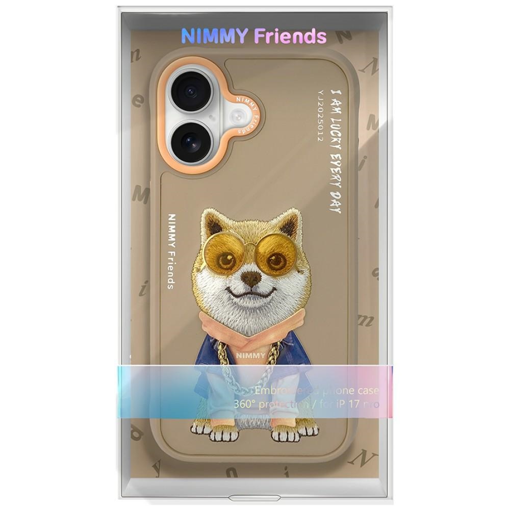 iTok webáruház - Hurtel Nimmy Glasses Cool nag iPhone 17 tok (bézs) 7 Nimmy Glasses Cool nag iPhone 17 Case (bézs)