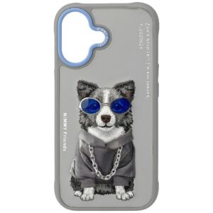 Nimmy Glasses Cool nag iPhone 17 tok (szürke)