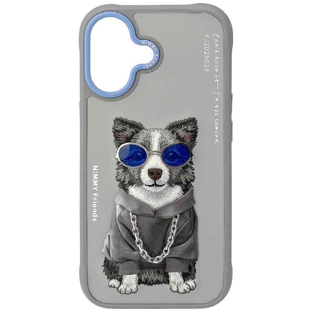 iTok webáruház - Hurtel Nimmy Glasses Cool nag iPhone 17 tok (szürke) 1 Nimmy Glasses Cool nag iPhone 17 Case (szürke)