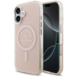 Karl Lagerfeld IML Karl RSG Logo MagSafe tok iPhone 17 készülékhez (rózsaszín)