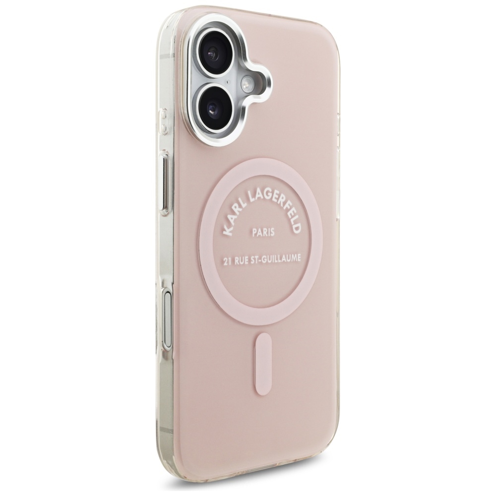 iTok webáruház - Karl Lagerfeld Karl Lagerfeld IML Karl RSG Logo MagSafe tok iPhone 17 készülékhez (rózsaszín) 4 Karl Lagerfeld IML Karl RSG Logo MagSafe Case for iPhone 17 (rózsaszín)