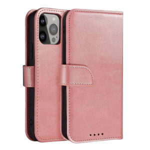 Magnet Case mágneses könyvtok Samsung Galaxy S25 Ultra készülékhez (rózsaszín)
