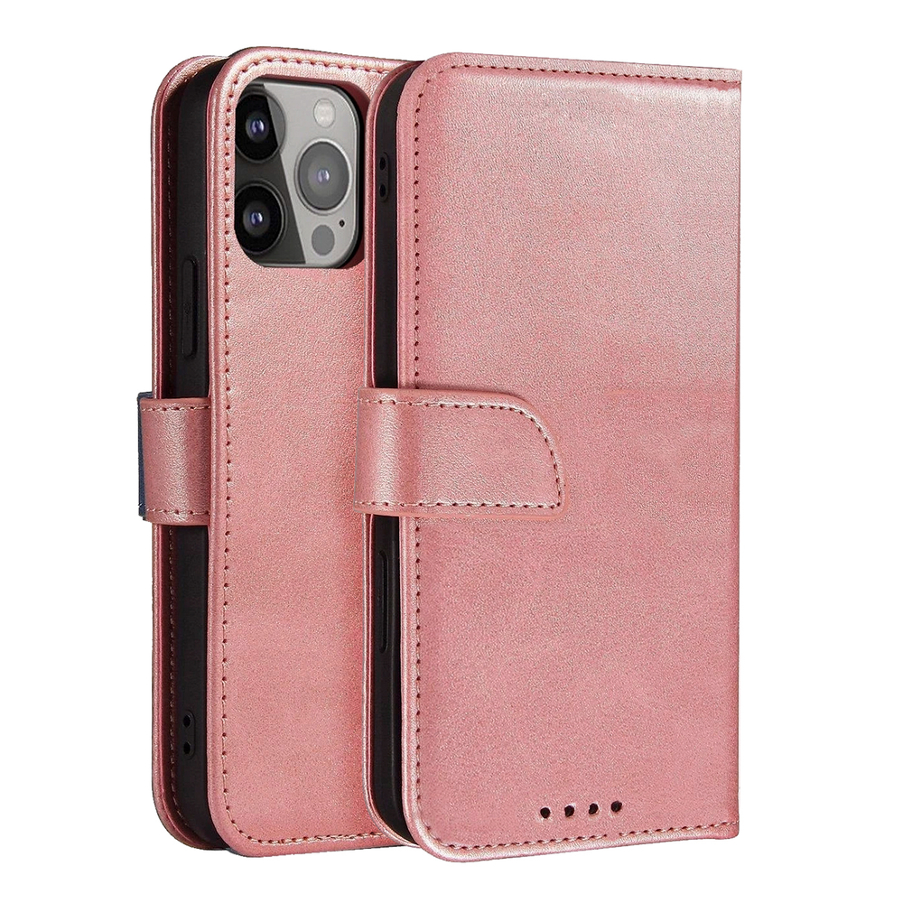 iTok webáruház - Hurtel Magnet Case mágneses könyvtok Samsung Galaxy S25 Ultra készülékhez (rózsaszín) 1 Magnet Case with Flip for Samsung Galaxy S25 Ultra (rózsaszín)