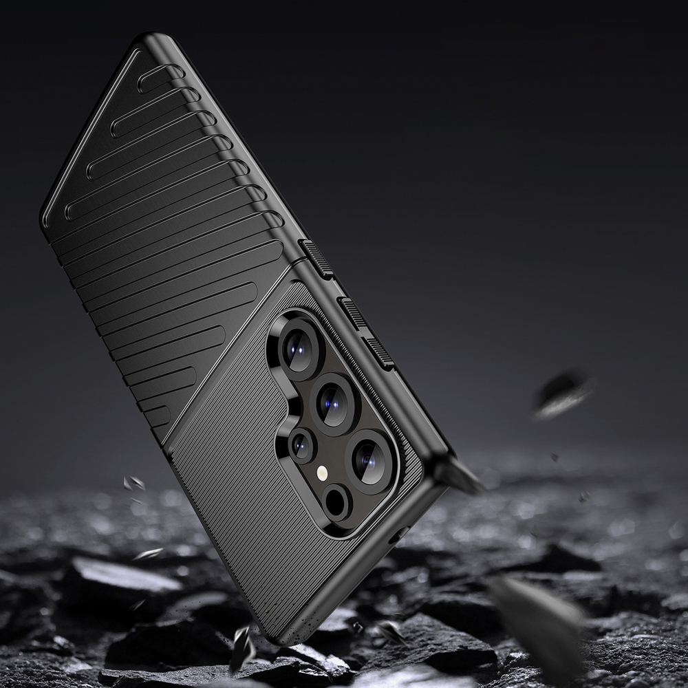 iTok webáruház - Hurtel Thunder Case szilikon tok Samsung Galaxy S25 Ultra készülékhez (fekete) 4 Thunder Case Samsung Galaxy S25 Ultra Silicone Armored Case (fekete)