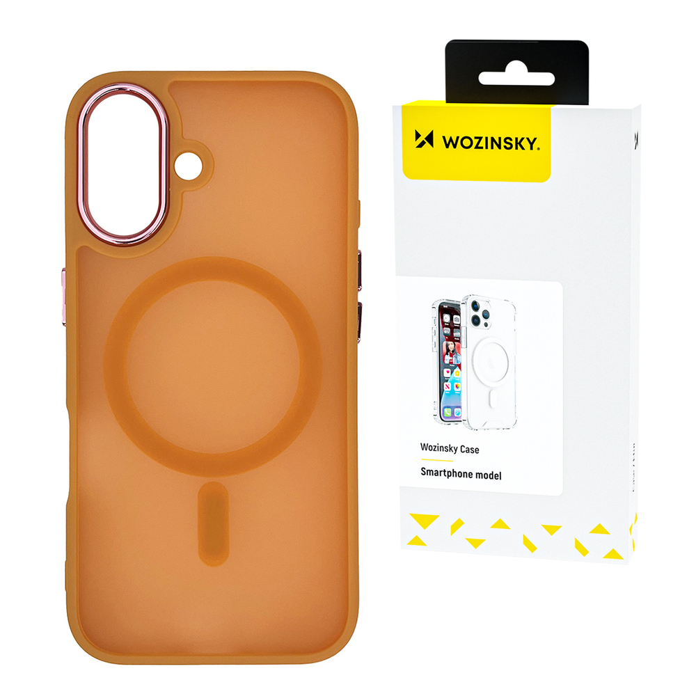 iTok webáruház - Wozinsky Wozinsky Magnetic Collection MagSafe tok Samsung Galaxy S25 Ultra (narancssárga) 1 Wozinsky Fashion Case MagSafe for Samsung Galaxy S25 Ultra (narancssárga)