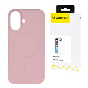 Wozinsky Silicone Case MagSafe tok Samsung Galaxy S25 Ultra (rózsaszín)