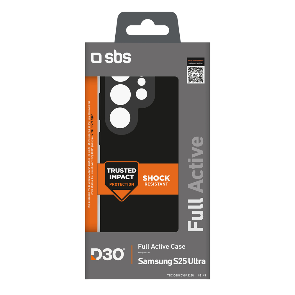 iTok webáruház - SBS SBS D3O tok Samsung Galaxy S25 Ultra készülékhez (fekete) 2 SBS D3O Case for Samsung Galaxy S25 Ultra (fekete)