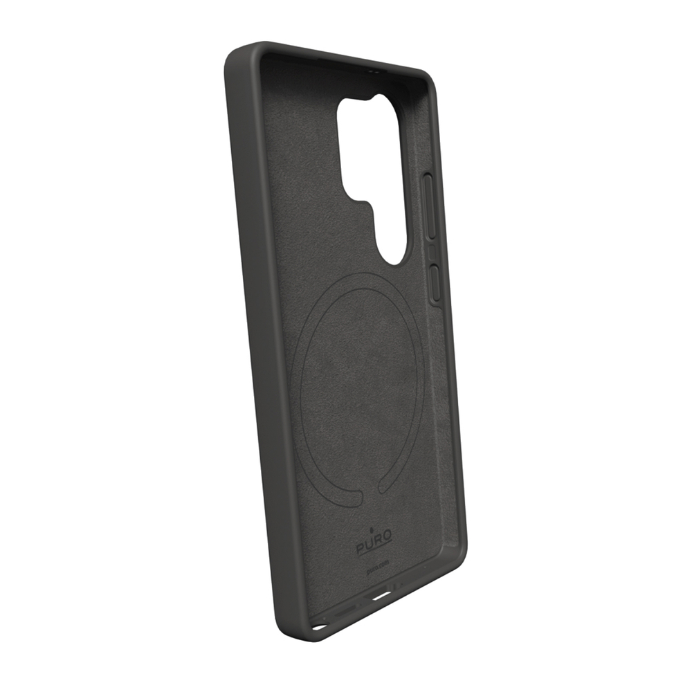 iTok webáruház - Puro Puro Icon Mag szilikon tok MagSafe támogatással Samsung Galaxy S25 Ultra készülékhez (fekete) 3 Puro Icon Mag Silicone Case with MagSafe for Samsung Galaxy S25 Ultra (fekete)
