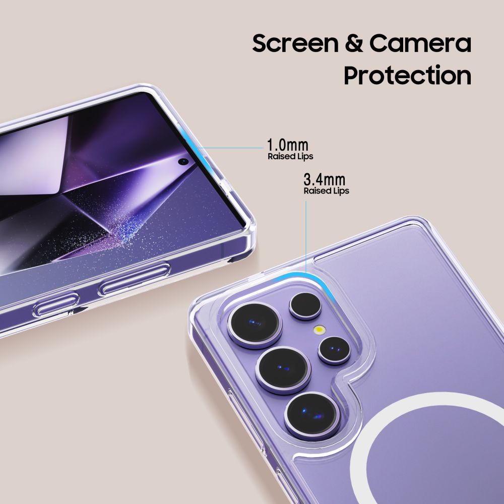 iTok webáruház - Tech-Protect Tech-Protect FlexAir Hybrid MagSafe tok Samsung Galaxy S25 Ultra készülékhez (átlátszó) 4 Tech-Protect FlexAir Hybrid MagSafe Case for Samsung Galaxy S25 Ultra (átlátszó)