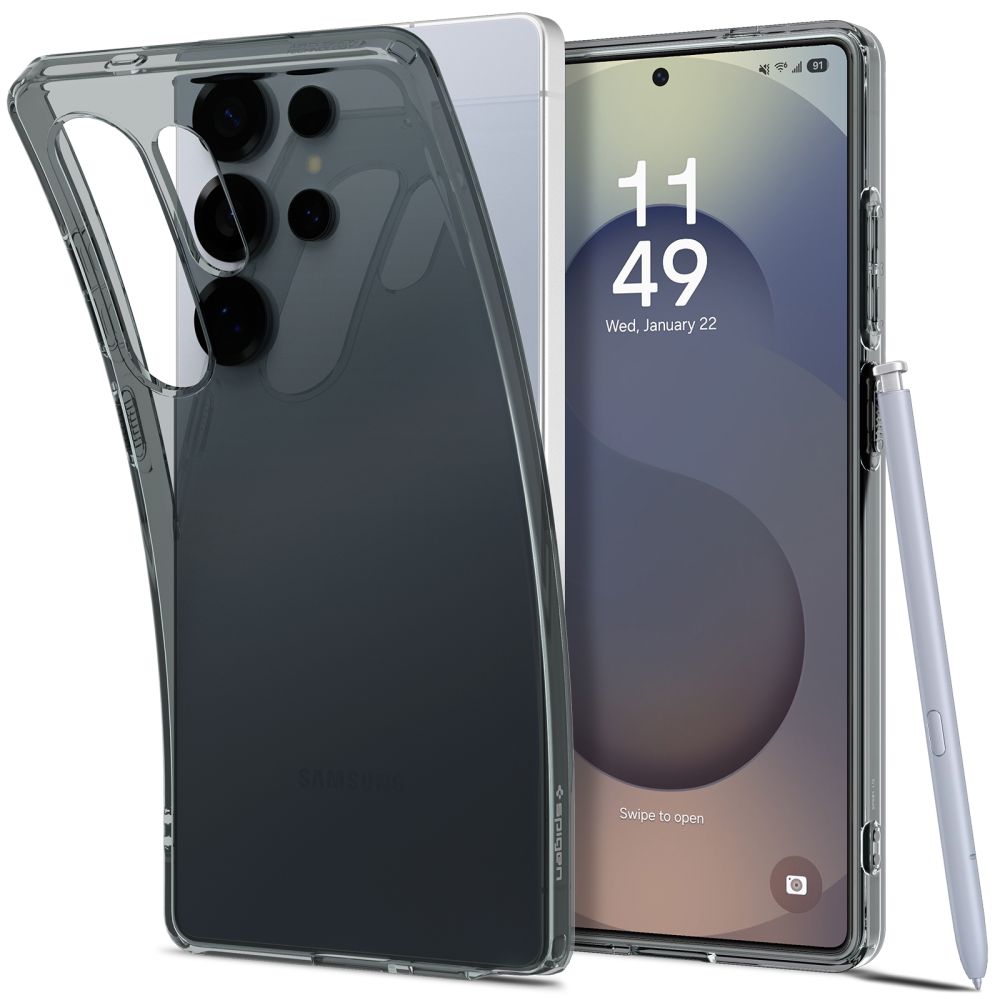 iTok webáruház - Spigen Spigen Liquid Crystal tok Samsung Galaxy S25 Ultra készülékhez (félig átlátszó) 1 Spigen Liquid Crystal Case for Samsung Galaxy S25 Ultra (félig átlátszó)