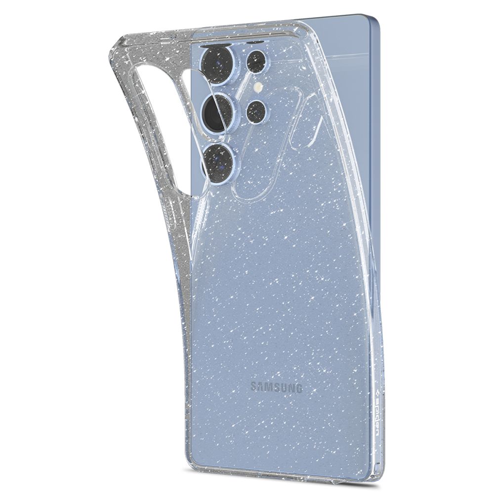 iTok webáruház - Spigen Spigen Liquid Crystal tok Samsung Galaxy S25 Ultra készülékhez (átlátszó csillámos) 7 Spigen Liquid Crystal Case for Samsung Galaxy S25 Ultra (átlátszó csillámos)