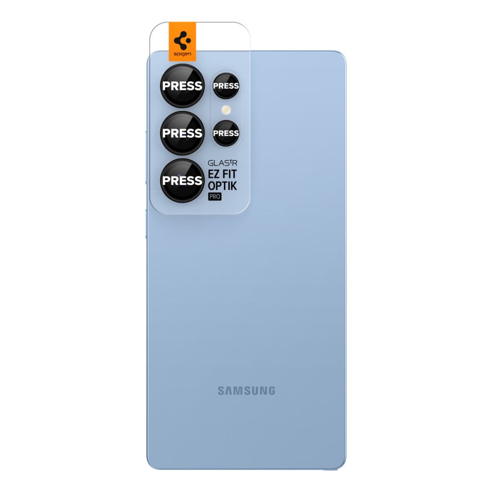 iTok webáruház - Spigen Spigen Optik Pro GLAS.TR EZ FIT 2 db kameravédő Samsung Galaxy S25 Ultra készülékhez (fekete) 2 Spigen Optik Pro GLAS.TR EZ FIT 2-pack Camera Cover for Samsung Galaxy S25 Ultra (fekete)