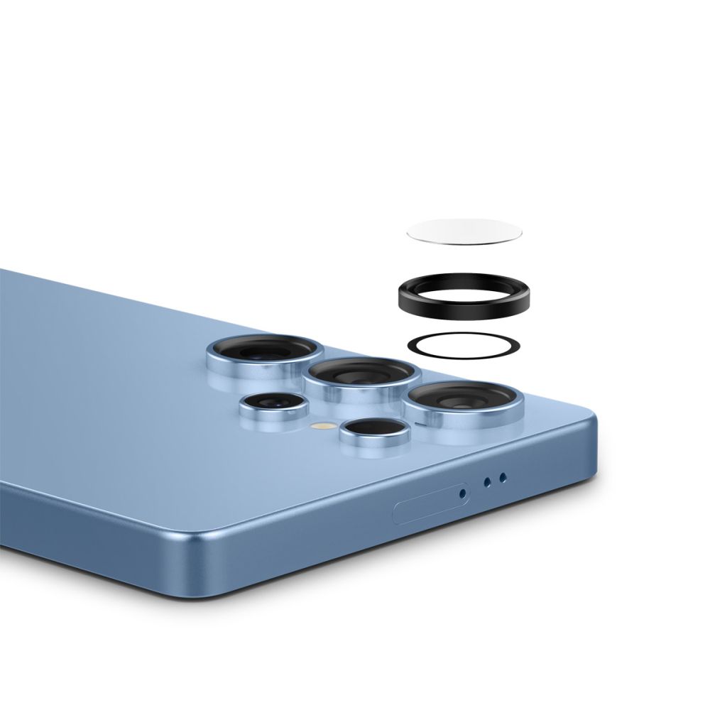 iTok webáruház - Spigen Spigen Optik Pro GLAS.TR EZ FIT 2 db kameravédő Samsung Galaxy S25 Ultra készülékhez (fekete) 7 Spigen Optik Pro GLAS.TR EZ FIT 2-pack Camera Cover for Samsung Galaxy S25 Ultra (fekete)
