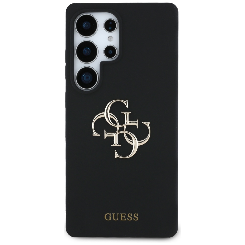 iTok webáruház - Guess Guess Silicone Big 4G Logo Bottom Script szilikon tok Samsung Galaxy S25 Ultra készülékhez (fekete) 3 Guess Silicone Big 4G Logo Bottom Script case for Samsung Galaxy S25 Ultra (fekete)