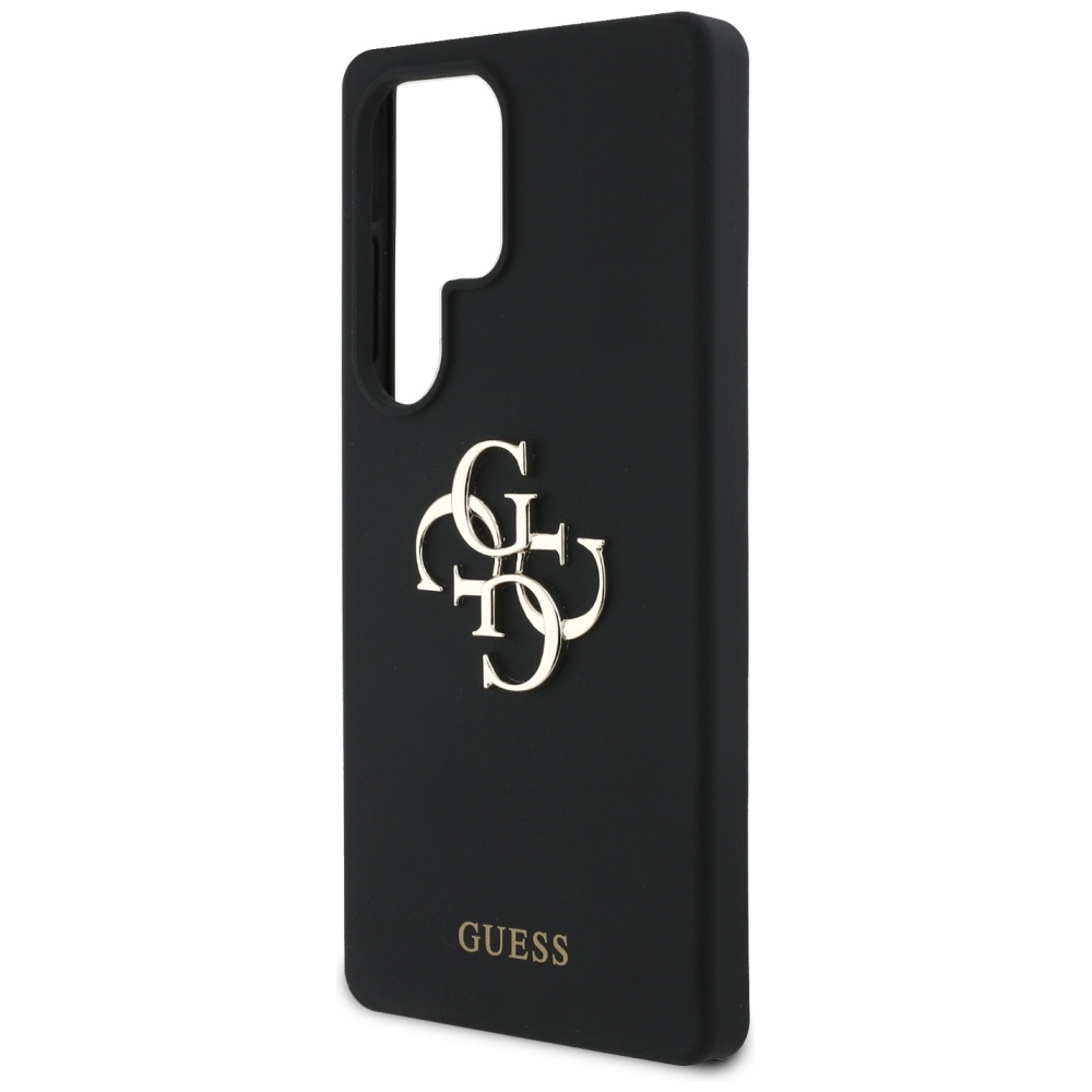 iTok webáruház - Guess Guess Silicone Big 4G Logo Bottom Script szilikon tok Samsung Galaxy S25 Ultra készülékhez (fekete) 6 Guess Silicone Big 4G Logo Bottom Script case for Samsung Galaxy S25 Ultra (fekete)