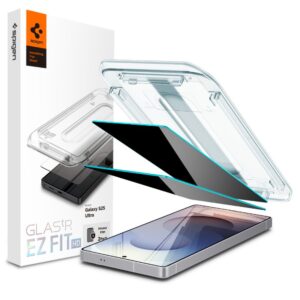 Spigen Glas.TR „Ez Fit” Privacy edzett üveg 2 db Samsung Galaxy S25 Ultra készülékhez