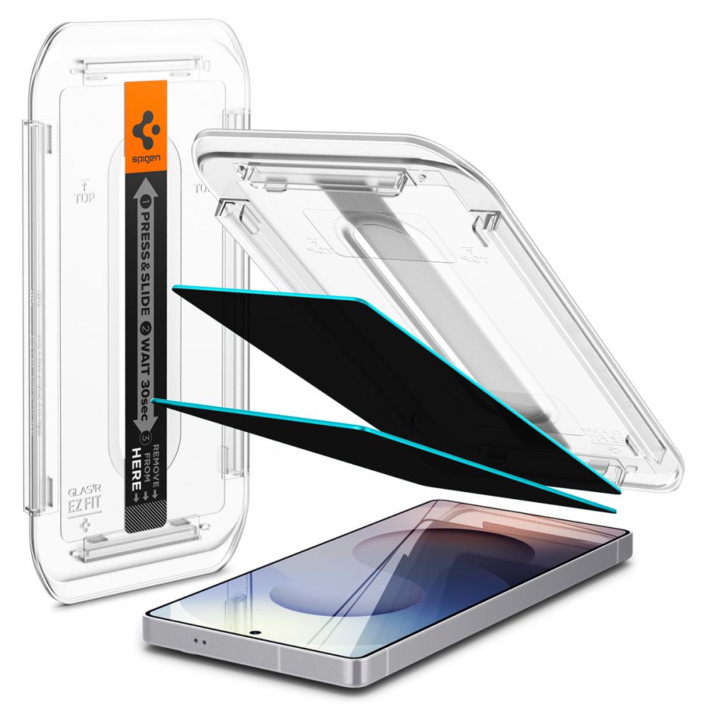 iTok webáruház - Spigen Spigen Glas.TR „Ez Fit” Privacy edzett üveg 2 db Samsung Galaxy S25 Ultra készülékhez 2 Spigen Glas.TR "Ez Fit" Privacy 2-pack for Samsung Galaxy S25 Ultra