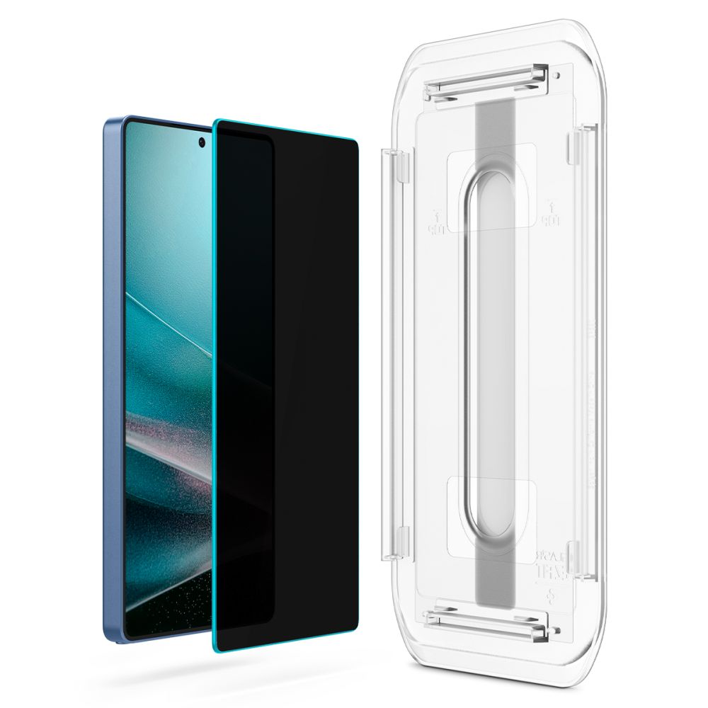 iTok webáruház - Spigen Spigen Glas.TR „Ez Fit” Privacy edzett üveg 2 db Samsung Galaxy S25 Ultra készülékhez 4 Spigen Glas.TR "Ez Fit" Privacy 2-pack for Samsung Galaxy S25 Ultra