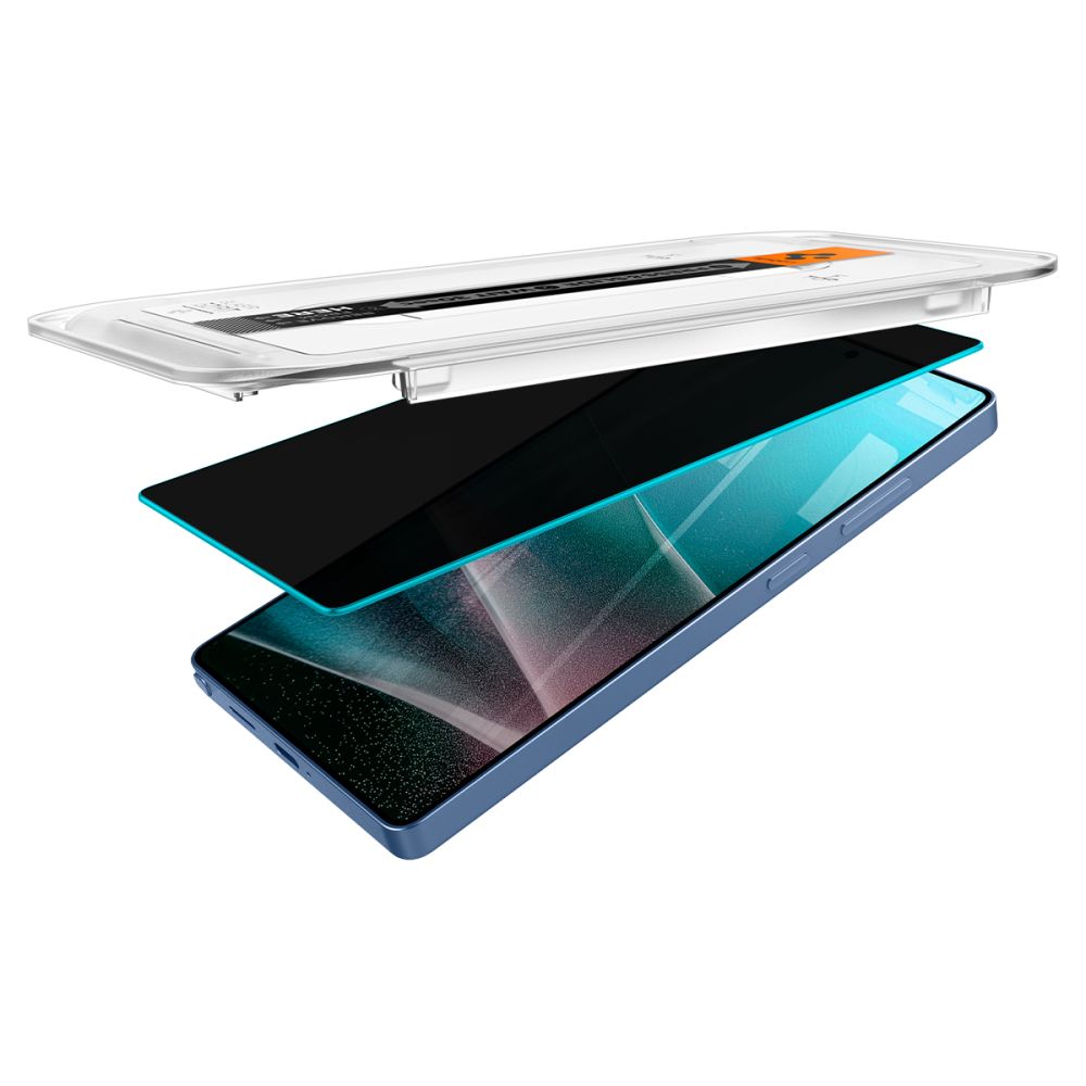 iTok webáruház - Spigen Spigen Glas.TR „Ez Fit” Privacy edzett üveg 2 db Samsung Galaxy S25 Ultra készülékhez 5 Spigen Glas.TR "Ez Fit" Privacy 2-pack for Samsung Galaxy S25 Ultra