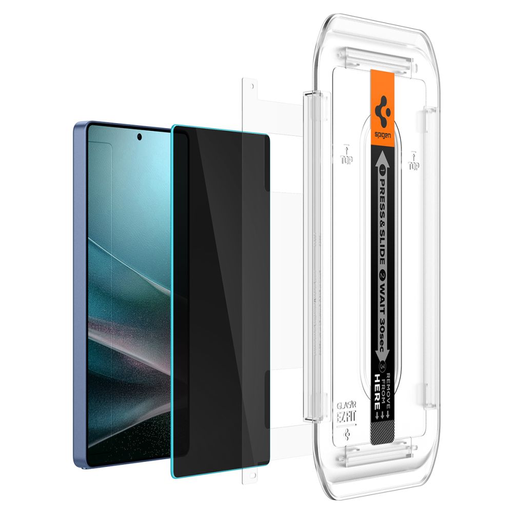iTok webáruház - Spigen Spigen Glas.TR „Ez Fit” Privacy edzett üveg 2 db Samsung Galaxy S25 Ultra készülékhez 7 Spigen Glas.TR "Ez Fit" Privacy 2-pack for Samsung Galaxy S25 Ultra