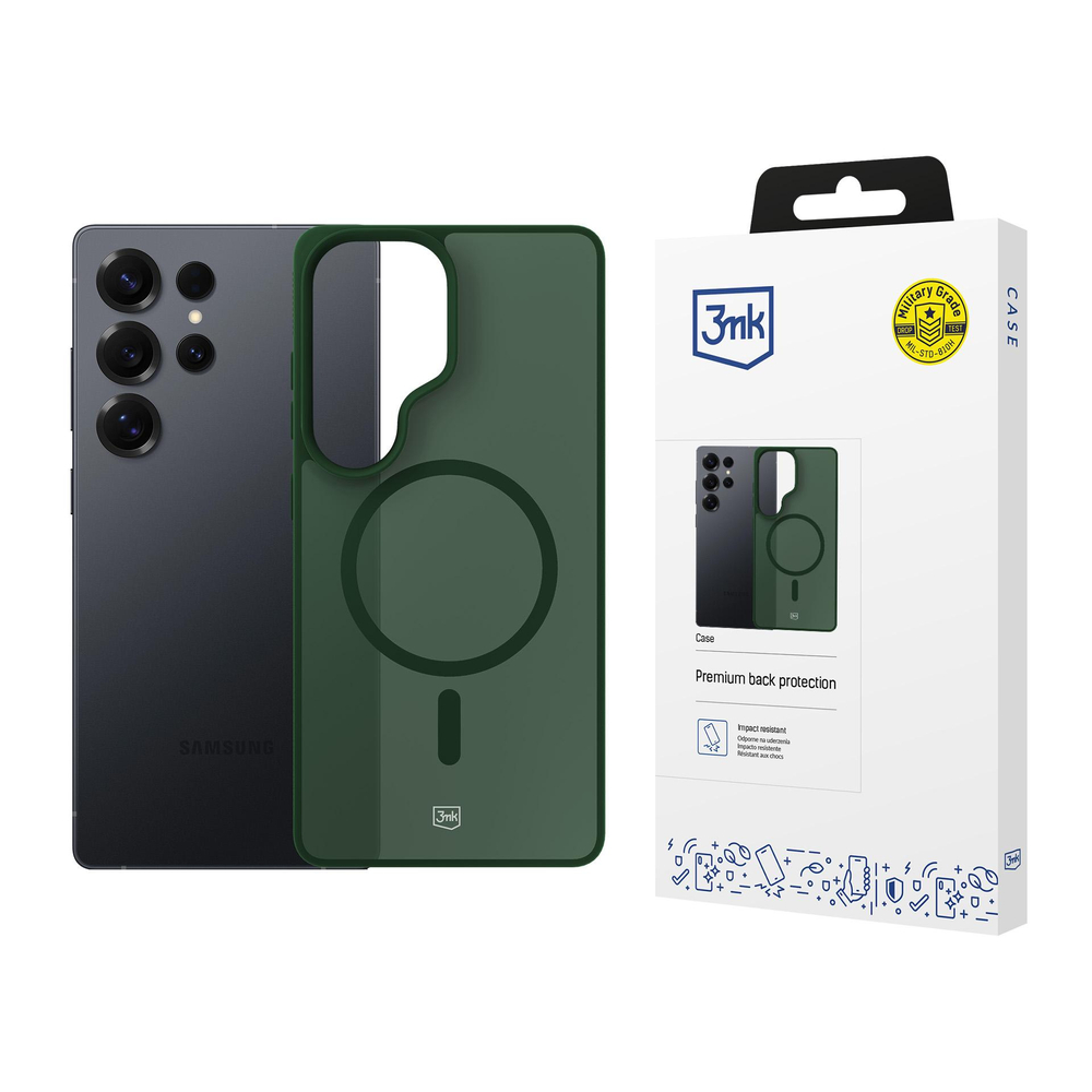 iTok webáruház - 3MK 3mk Smoke MagCase tok Samsung Galaxy S25 Ultra készülékhez (zöld-áttetsző) 1 3mk Smoke MagCase for Samsung Galaxy S25 Ultra (zöld-áttetsző)