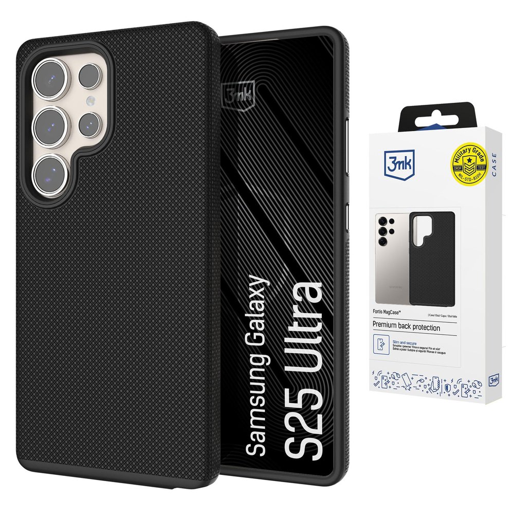 iTok webáruház - 3MK 3mk Fortis MagCase tok Samsung Galaxy S25 Ultra készülékhez (fekete) 1 3mk Fortis MagCase for Samsung Galaxy S25 Ultra (fekete)